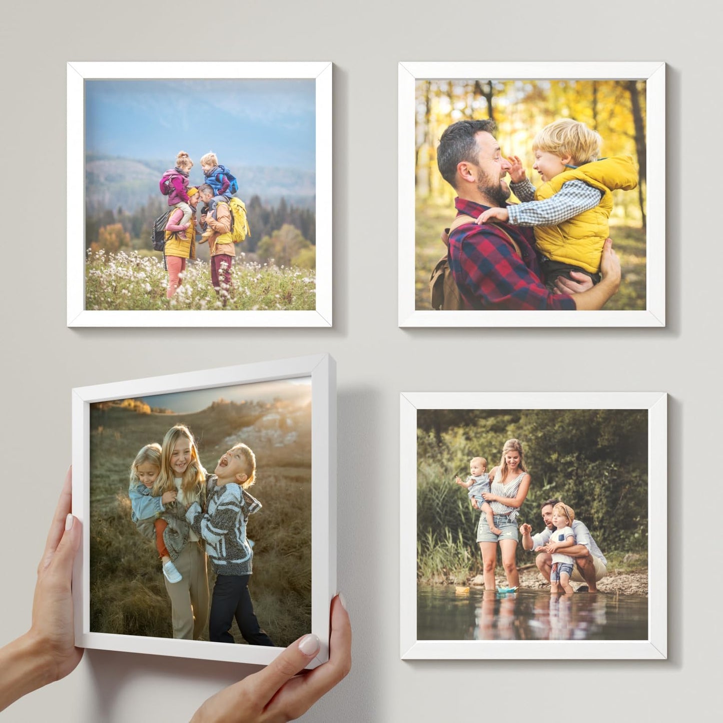 Unikatni Zidni Dekor – Personalizovane Fotografije u Elegantnom Ramu bez Bušenja