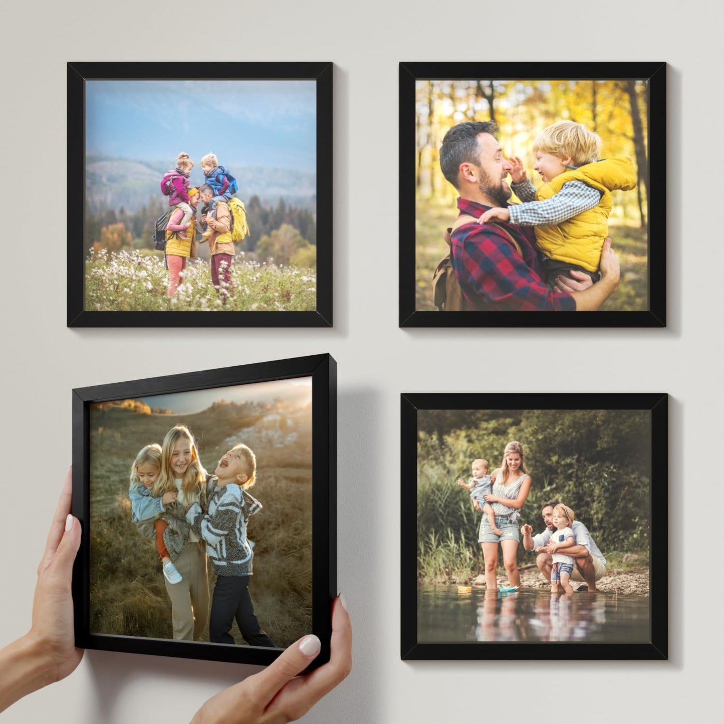 Unikatni Zidni Dekor – Personalizovane Fotografije u Elegantnom Ramu bez Bušenja