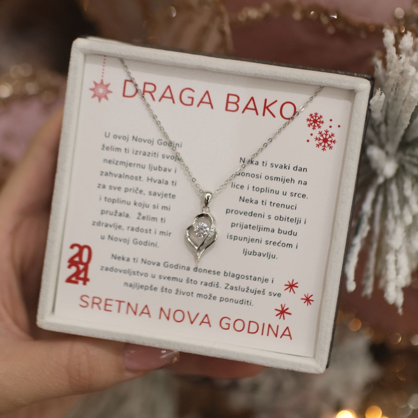 Poklon za Novu Godinu - 925 Ogrlice sa Posvetama