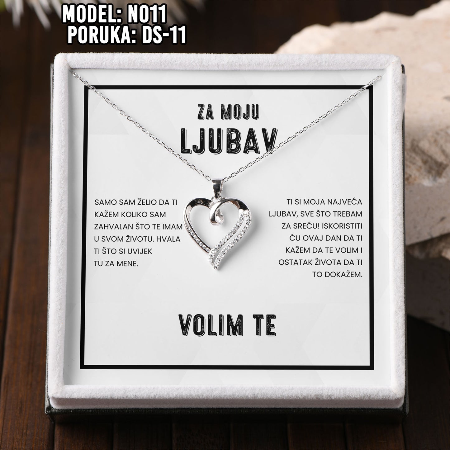 925 Srebreni Lančić - Poklon za Djevojku ili Suprugu