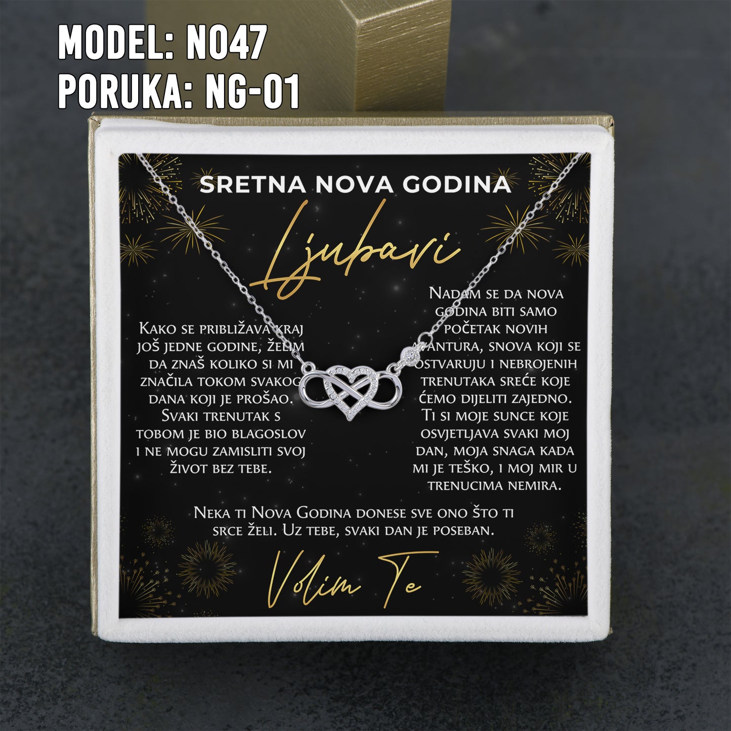 Poklon za Novu Godinu - 925 Ogrlice sa Posvetama