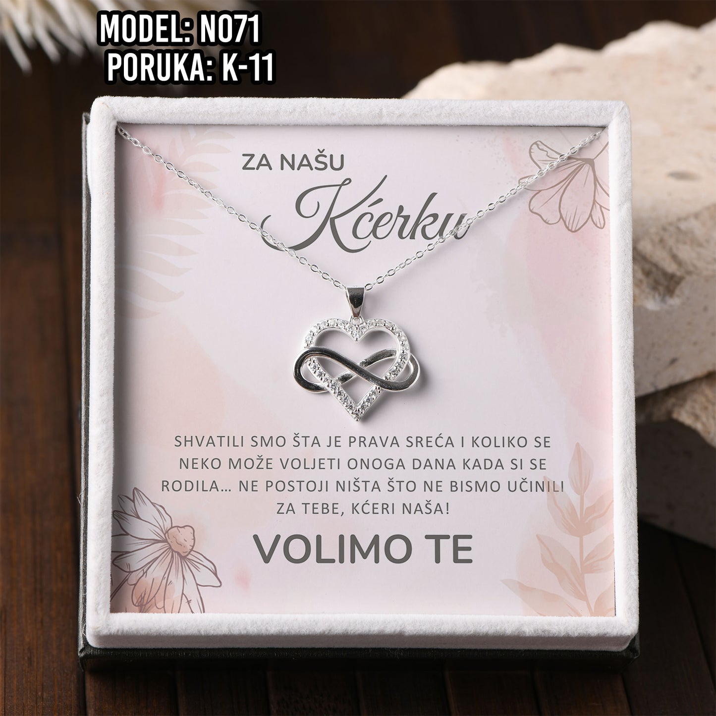 Najemotivniji Poklon za Kćerku – 925 Srebro & Posveta