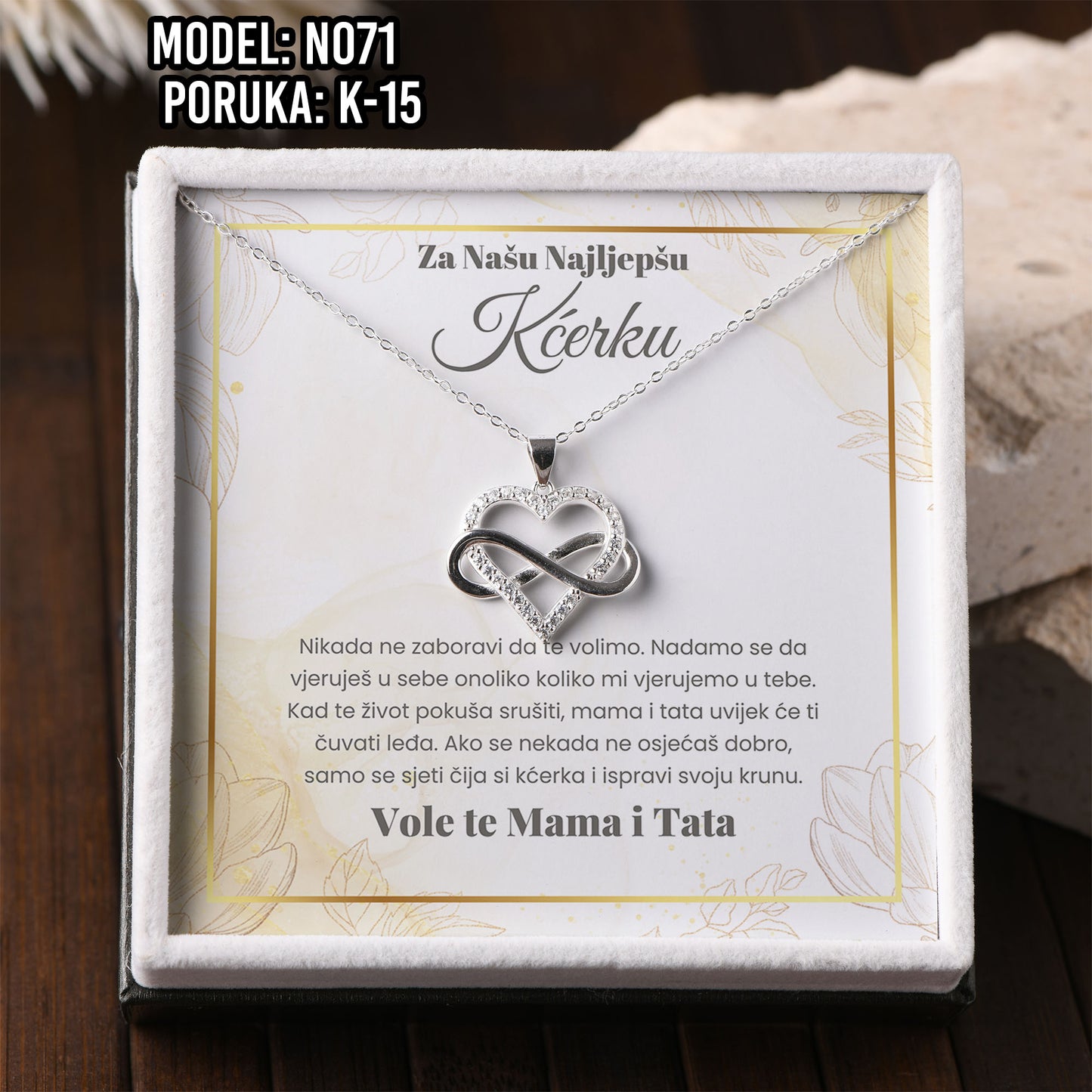 Najemotivniji Poklon za Kćerku – 925 Srebro & Posveta