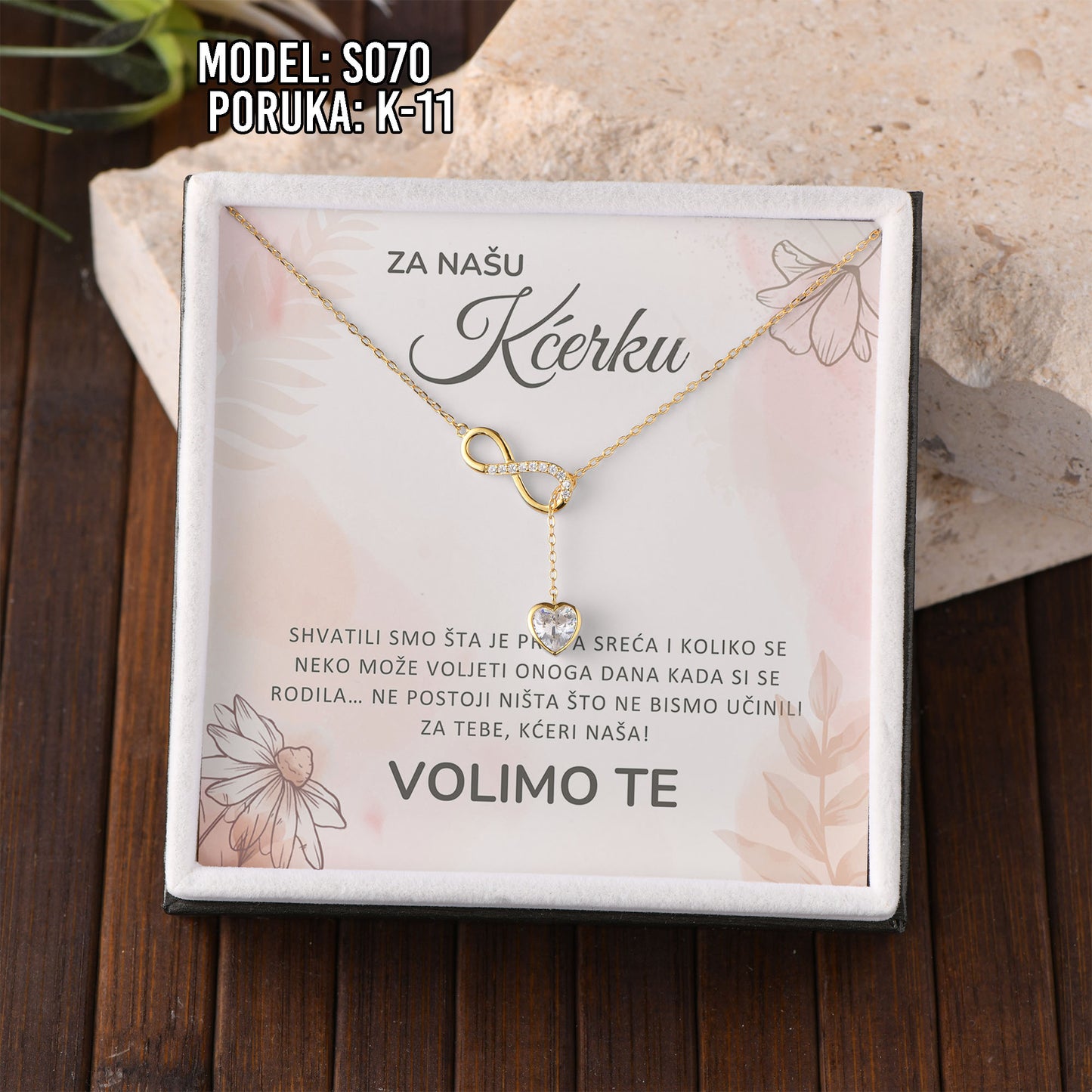Najemotivniji Poklon za Kćerku – 925 Srebro & Posveta