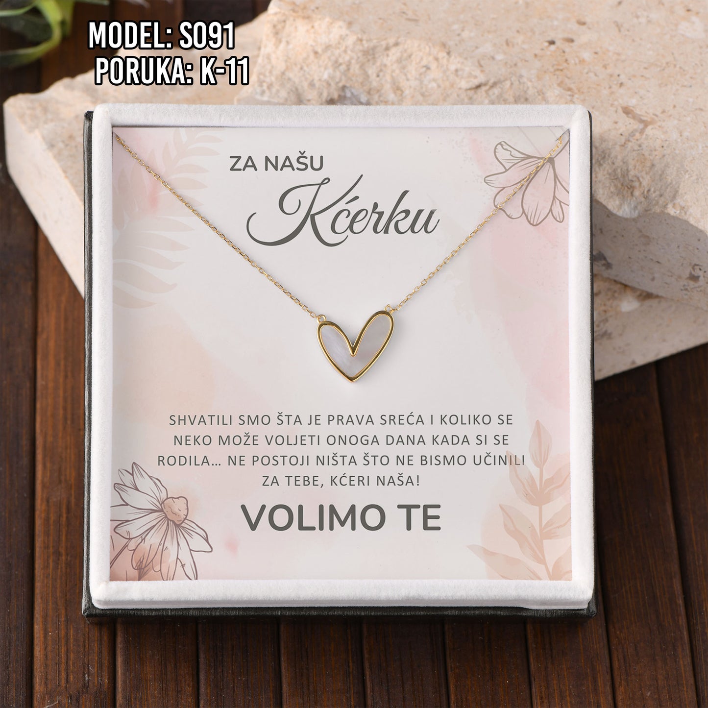 Najemotivniji Poklon za Kćerku – 925 Srebro & Posveta