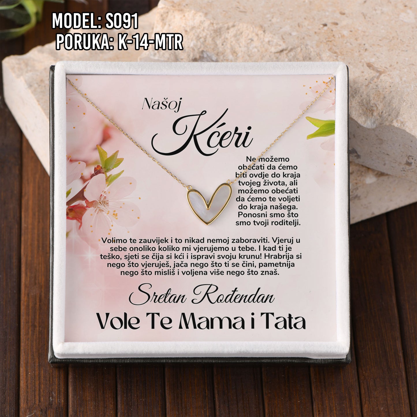 Najemotivniji Poklon za Kćerku – 925 Srebro & Posveta
