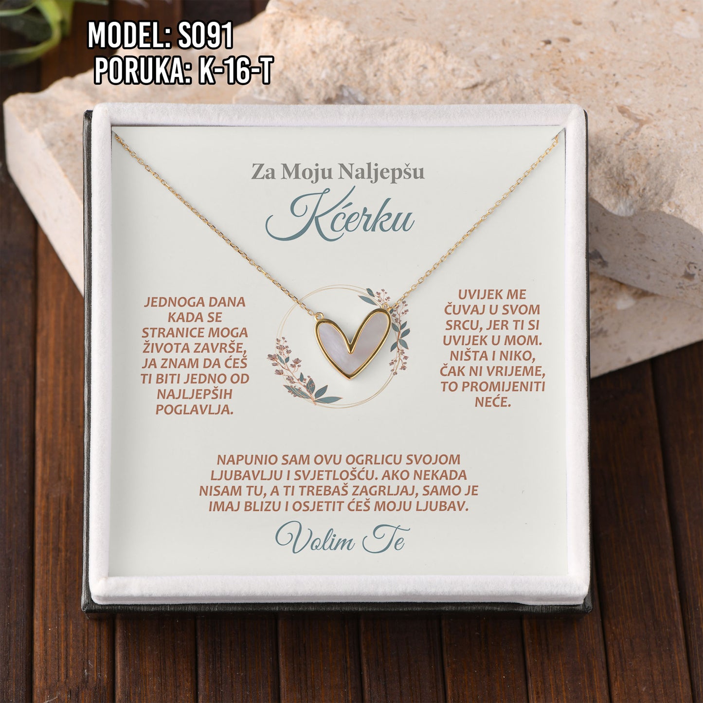 Najemotivniji Poklon za Kćerku – 925 Srebro & Posveta