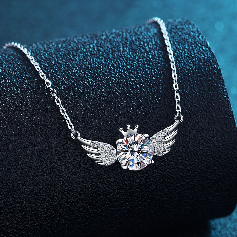 Za Moju Kćerku - 925 Srebreni Lančić Andjeo - Poklon za Kćerku sa Porukom od Mame