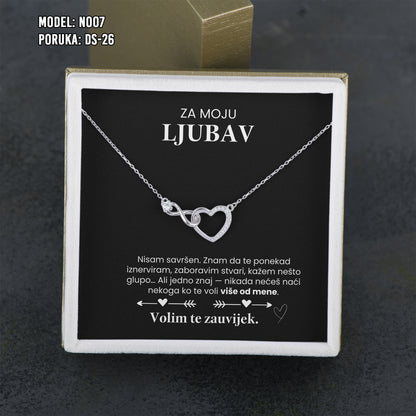 Za Moju Ljubav - Srebreni Lančić sa Posvetom