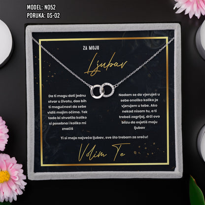 Ogrlica Neraskidiva Veza | Poklon za Nju – 925 srebro + poruka