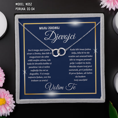 Ogrlica Neraskidiva Veza | Poklon za Nju – 925 srebro + poruka