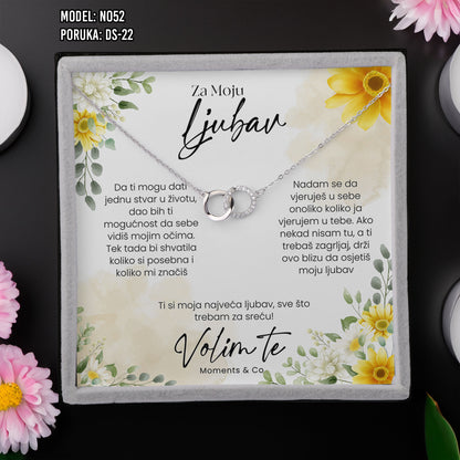 Ogrlica Neraskidiva Veza | Poklon za Nju – 925 srebro + poruka