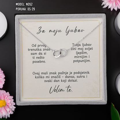 Ogrlica Neraskidiva Veza | Poklon za Nju – 925 srebro + poruka