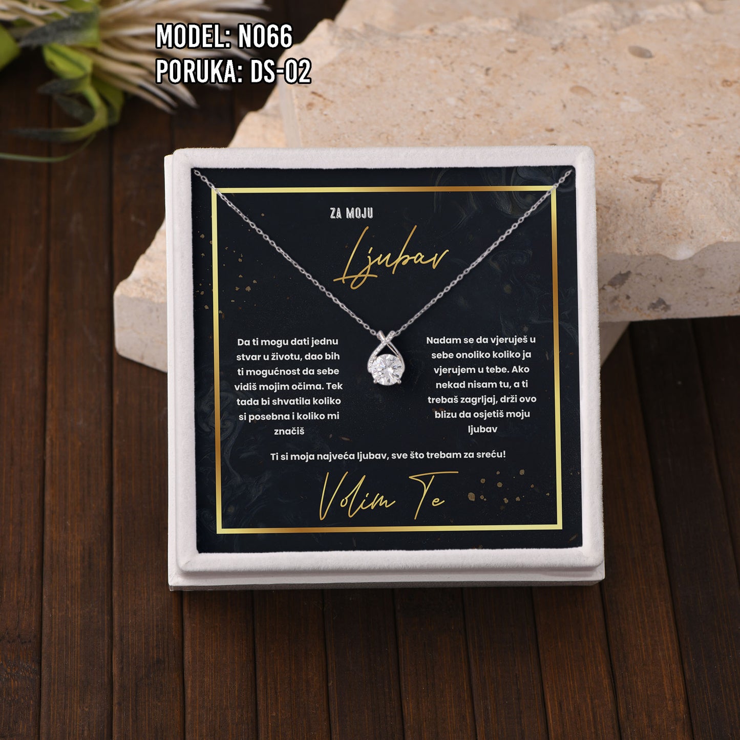 Ogrlica Moissanite – Poklon za Nju (925 srebro + certifikat)