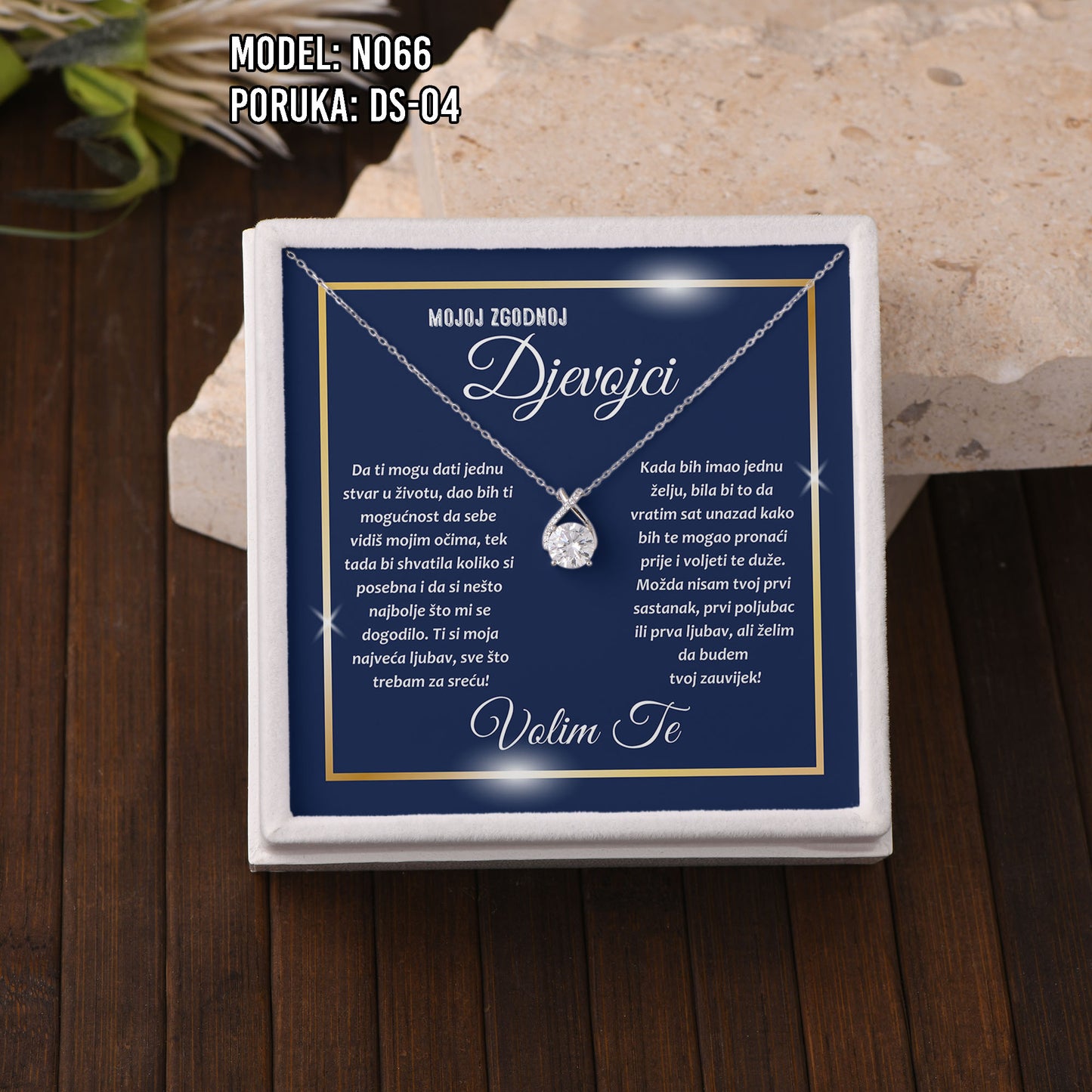 Ogrlica Moissanite – Poklon za Nju (925 srebro + certifikat)