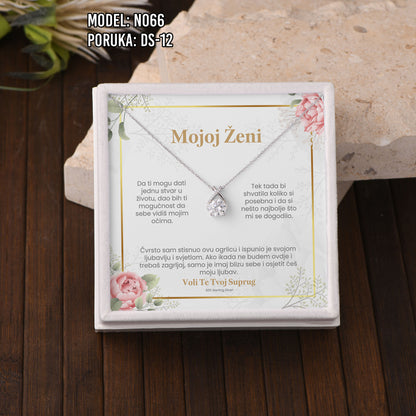 Ogrlica Moissanite – Poklon za Nju (925 srebro + certifikat)