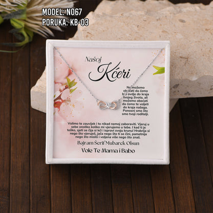 Bajramski poklon za kćerku – ogrlica od 925 srebra sa personalizovanom porukom