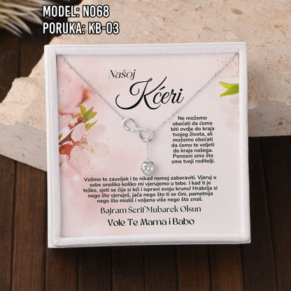 Poseban poklon za kćerku za Bajram – nježna ogrlica od 925 srebra