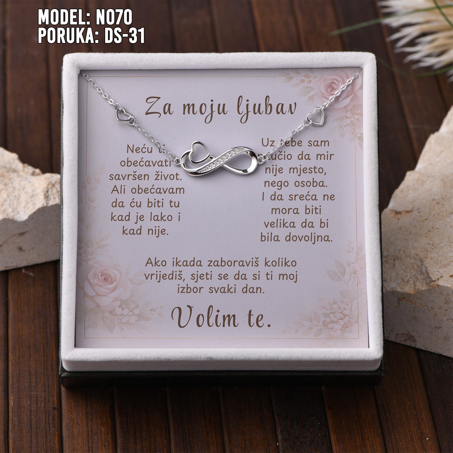925 Srebrena Narukvica sa Posvetom za Voljenu Osobu (Suprugu ili Djevojku) 💍✨