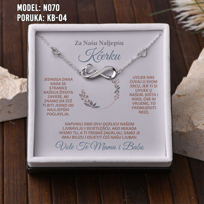 Bajramski poklon za kćerku – narukvica od 925 srebra sa personalizovanom porukom