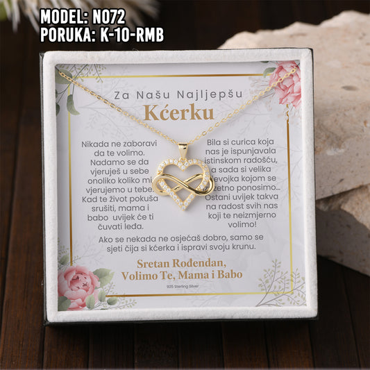 Poklon za Kćerku od Mame i Babe za Rođendan – 925 Srebro & Posveta